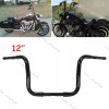 Unbranded 12" Rise 1-1/4" Adjustable Handlebar Fit For Harley Softail
