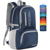 ZOMAKE Foldable Backpacks, Small Waterproof Hiking Daypack, Lightweight Backpack for