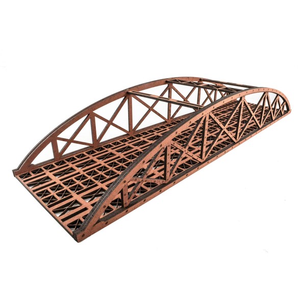 War World Scenics Double Track Hi-Detail Red Bowstring Bridge 450mm