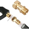 M22 x 14mm Brass Pressure Washer Swivel Joint Anti Twist
