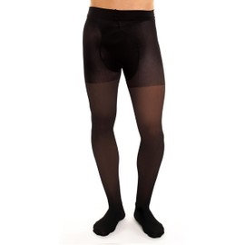 GLAMORY Men's Support 70 Herrenstützstrumpfhose Sports Leggings, Black, X-Large