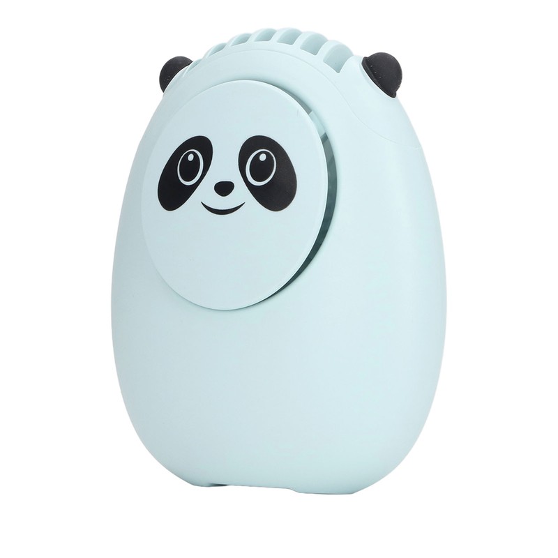 Portable Neck Fan Cute Bear 3 Speeds USB Rechargeable Quiet