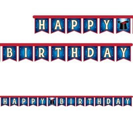 Creative Converting Magic Party Happy Birthday Jointed Banner