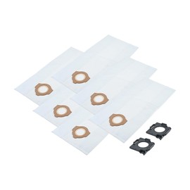 6 Pack 49-90-2016 Fleece Dust Bags Compatible with Milwaukee 0960-20 M12 & 0970-20 M18 PACKOUT Vacuum | Reusable 600D | Fits M12 FUEL 1.6 Gal & M18 FUEL 2.5 Gal Wet/Dry Vac (0960-21) with 2 Holders