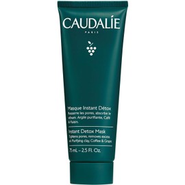 CAUDALIE Instant Detox Mascarilla de Arcilla Rosa, Limpia Poros - 75 mL