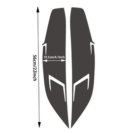 TOMALL 1 Pair Vinyl Headlight Films Smoke Tint Compatible with Honda Civic 2016-2021 Car Headlight Transmission Self Adhesive Stickers Exterior Vinly Smoke Decorations Trim for Car (20% Dark Black)