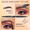 Eyebrow Pen, Eyebrow Pencil 2-in-1 Dual-Ended Microblading Eyebrow Pen with