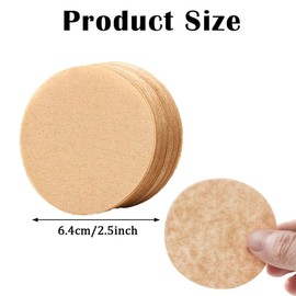 Coffee Filters Papers, 600PCS Round Replacement Unbleached Coffee Filters Compatible with Aeropress Coffee and Espresso Coffee Makers, 64mm/2.5in (Brown)