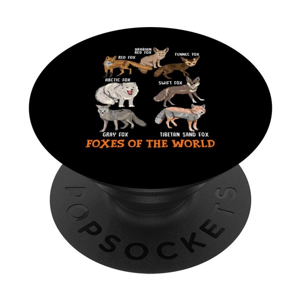 Foxes Of The World Funny Fox Stuff Animals Educational Tee
