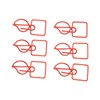 100pcs Paper Clips Prevent Slip Cute Candle Shaped Decorative Metal