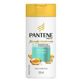 Shampoo Acondicionador Pantene Pro Clásico 2en1 Mini 100ml
