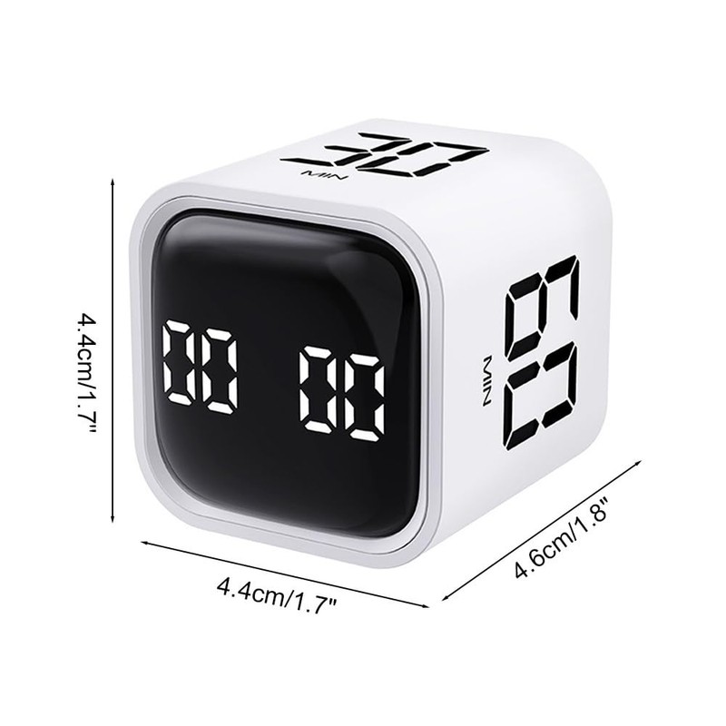 Cube Timer, Digital Cube Timer, 5/10/30/60 Minutes and Custom Countdown,