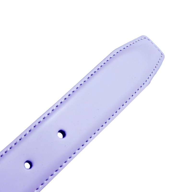 Biagiotti Women's Genuine Leather Thin Belt with Box, Violet 3