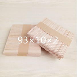 ZHIYE Natural Wooden Lollipop Sticks, 50pcs Ice Cream Sticks Kids Craft Popsicle - Lolly Pop Stick, 93 X 10 X 2mm