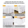 Burnt Orange Bed Skirt Queen Size 16 Inch Drop, Adjustable