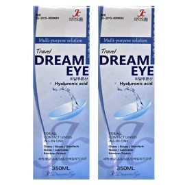 Dream Eye 드림아이 소프트렌즈용 다목적용액 350ml X 2개 Dream Eye Soft Lens Mult-purpose Solution 350ml x 2
