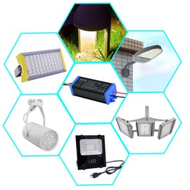 HannaHong Transformadores LED de corriente constante para exteriores de 50 W, AC85-265 V, DC24-36 V 1500 mA aislado, resistente al agua IP65, adaptador de fuente de alimentación alta para LED