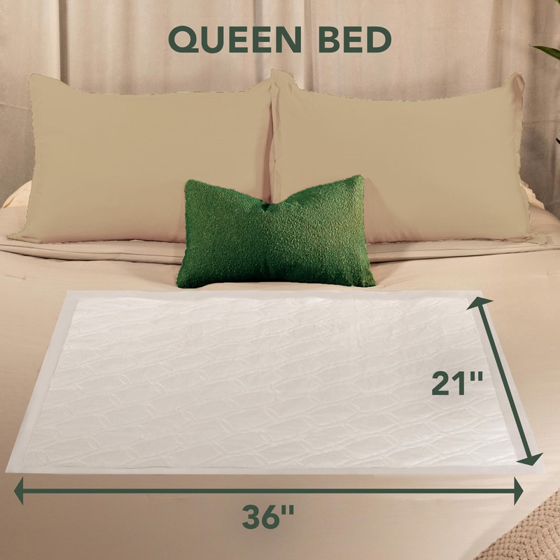 Depend Underpads XL, Disposable Incontinence Bed Pads for Adults, Slip