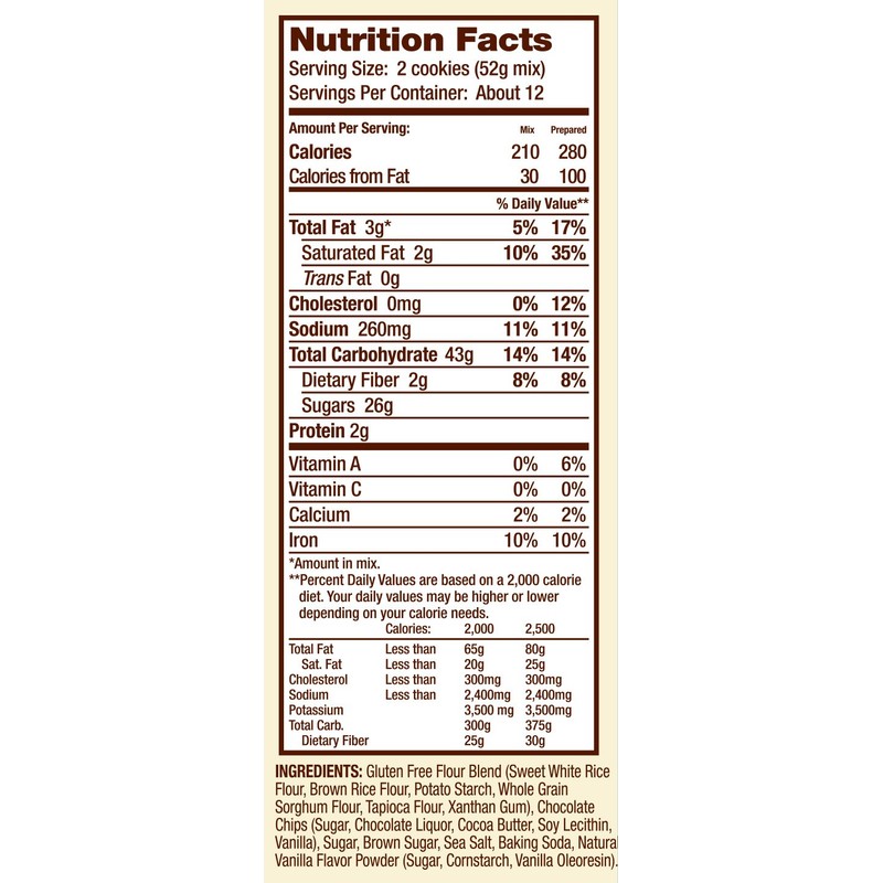 Bob's Red Mill Gluten Free Chocolate Chip Cookie Mix, 22