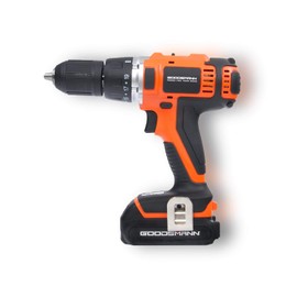 GOODSMANN 18V Li-ion Battery Cordless Drill/Driver Electric Drill Screwdriver with 2200 mAh Battery, 2-Speeds 1400RPM 19+1 Position Keyless Clutch with LED Light, Compact Drill Driver Kit 9923-1013-01