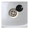 4 Pcs Sink Plug, Rubber Bath Plugs, Black Drain Stopper