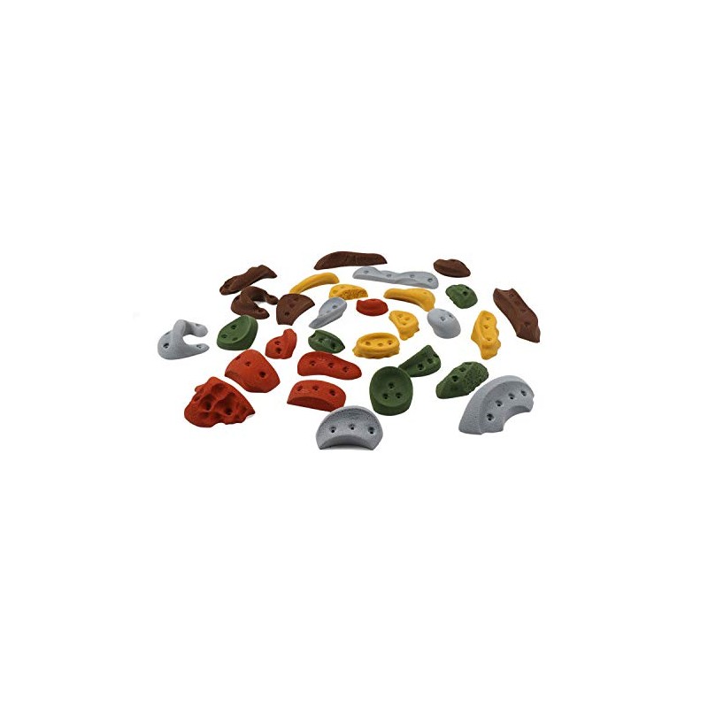 Atomik Rock Climbing Holds Set of 30 Screw On Pack