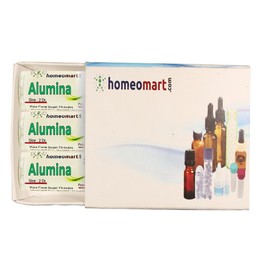 homeomart.com Alumina Homeopathy Pellets (Pills) in 6C Potency, Pack of 3