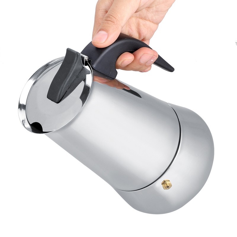 Portable Stainless Steel Coffee Pot Moka Espresso Maker Mocha Pot