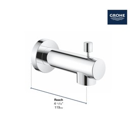 Grohe 13366GN0 Concetto Diverter Tub Spout, Brushed Gold