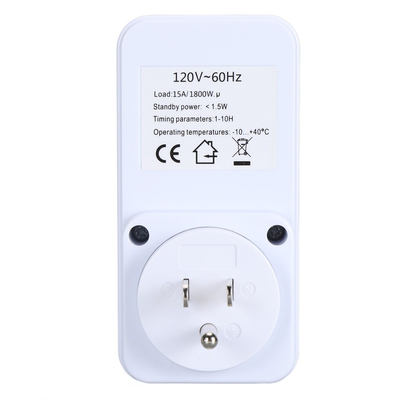 Countdown Timer Socket 1 2 4 6 8 10 Hour