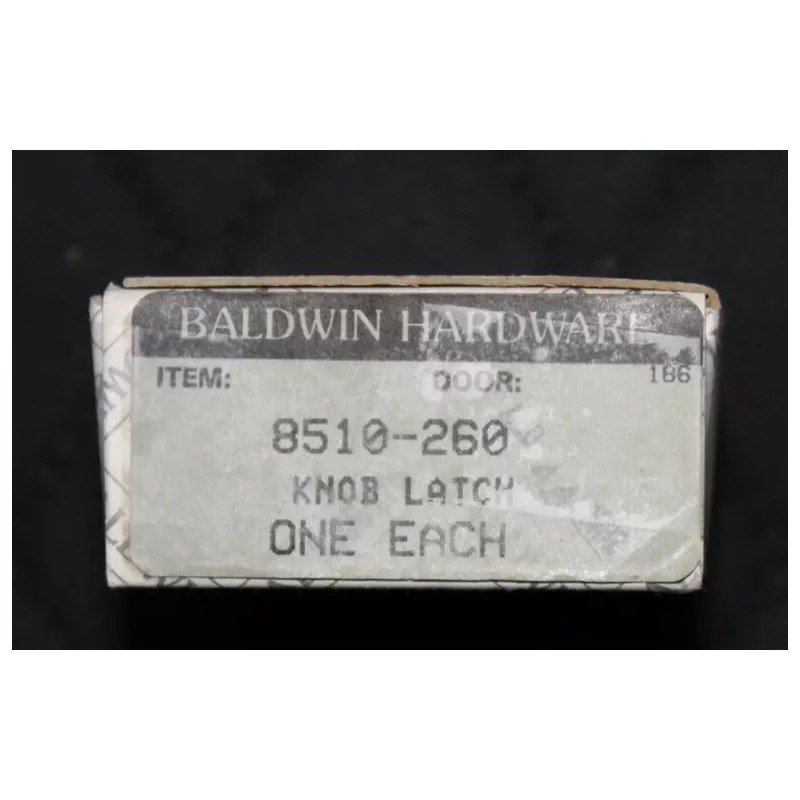 Baldwin 8510-260 Passage Knob Latch Bolt 2-3/8" 2.375 BS Polished
