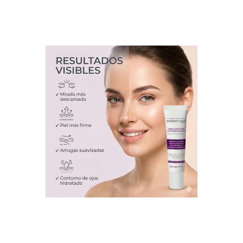 Exderm Age Crema Contorno de Ojos Antiedad y Antiojeras Reduce