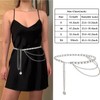 Liutufy Multi-layer Waist Chain Belt Stylish Leather Waist Chain for