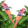 VYNYJOAN 2Pcs Inflatable Parrots 39” Tall PVC Parrot Balloons Home