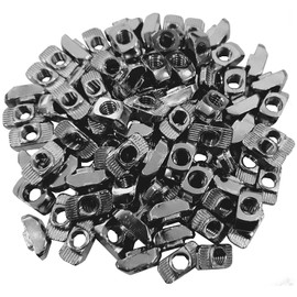 100 x Hammer Nuts 10 (10mm Groove) M6 Female Thread Iron Zinc Plated 1.55 x 0.78 x 0.62 cm
