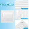 PATIKIL 10x10" Attic Vent Soffit Vent, 2 Pcs Aluminum Alloy