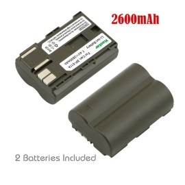 Kastar BP-511 Battery or Dual LCD Charger for Canon Optura 10, Optura 20, Optura 50MC - 2 Batteries