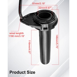 ULZOZN Throttle Handle Fit for Light Bee Surron S X X160 X260, Throttle Grips Quick Twister