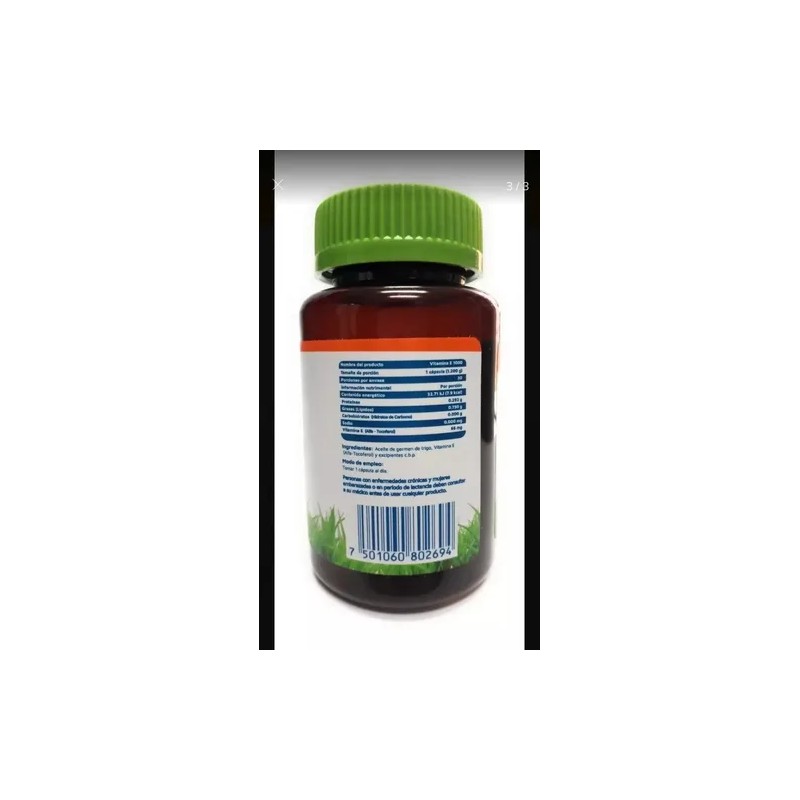 Vidanat Vitamina E1000 Suplemento Alimenticio 30cap