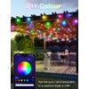 IKERY RGB Outdoor String Lights 50Feet，USB 5V G40 Globe LED
