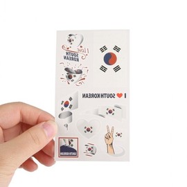 Flag transfer tattoo sticker henna mask sticker Taegeukgi Republic of Korea tattoo / 기 판박이 타투스티커 헤나 마스크스티커 태극기 대한민국타투
