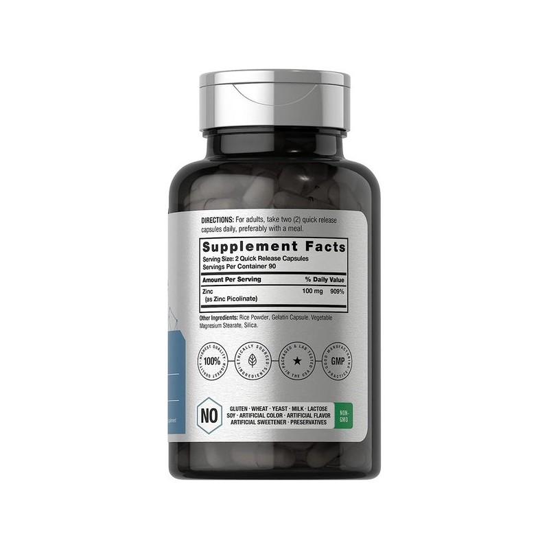 아연 100mg 180캡슐 x 1통 Zinc Picolinate Zinc Picolinate 100mg