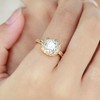 Impression Collection Square Rings Wedding Party Statement CZ Cocktails Gold