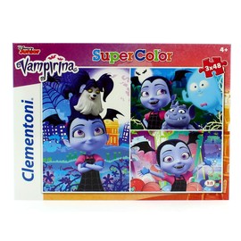 Clementoni - 25229 - SuperColor Puzzle - Vampirina - 3 x 48 Pieces