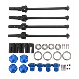 Steel Extended Drive Shaft CVD with Splined Wheel Hex for Traxxas Maxx 1/10 RC Car Upgade Spare Part Blue