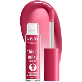 NYX PROFESSIONAL MAKEUP This Is Milky Gloss, Lip Gloss with 12 Hour Hydration, Vegan - Strawberry Horchata (Mauve Pink)