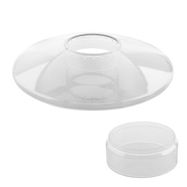 LEDBarz Universal Bird Feeder Squirrel Guard and Rain Cover (Inner Diameter 4.1 inches) - Protective Cover for Cylindrical Bird Feeders - Clear Acrylic