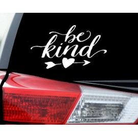 RAD Be Kind Decal Vinyl Sticker Cars Jeeps RV Windows Trucks Vans Walls Laptop | White | 5.5 inches