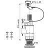 Wirquin 10723580 Double Flush Mechanism with Cable Flush Mw2, Red