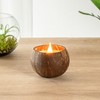 Restaurantware-Coco Casa 3.9 x 2.8 Inch Coconut Shell Candles, 10